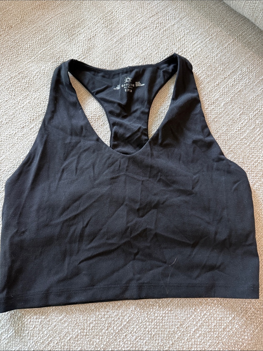 aerie Black sports bra